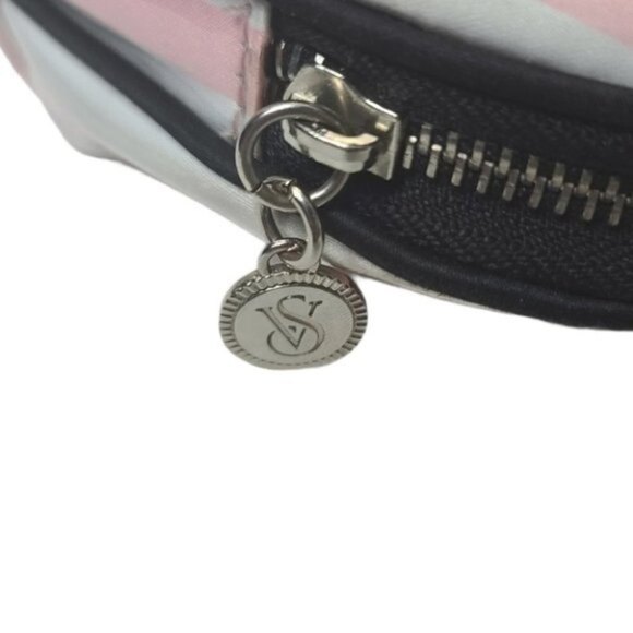 Victoria's Secret Striped Full Zip Cosmetic Bag - Picture 3 of 7